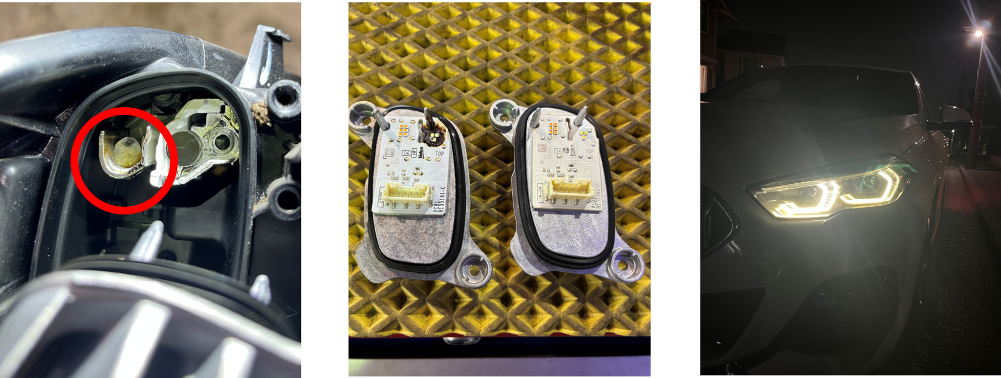 BMW 218d　ライト交換