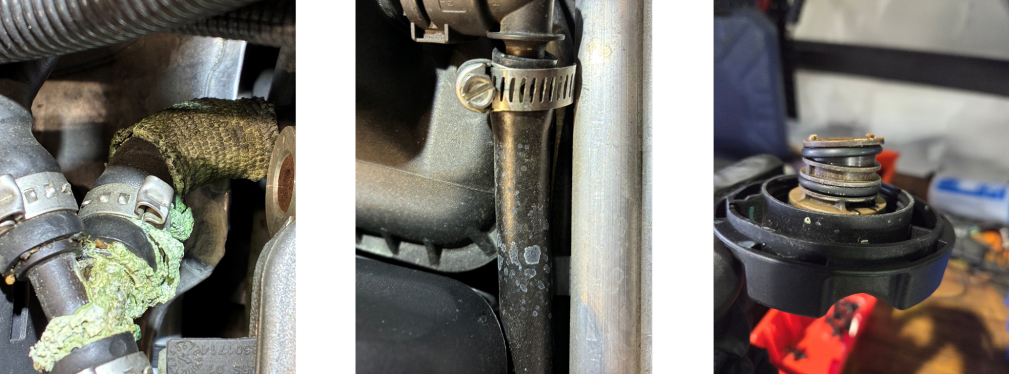 BMW 750Li　冷却水漏れ