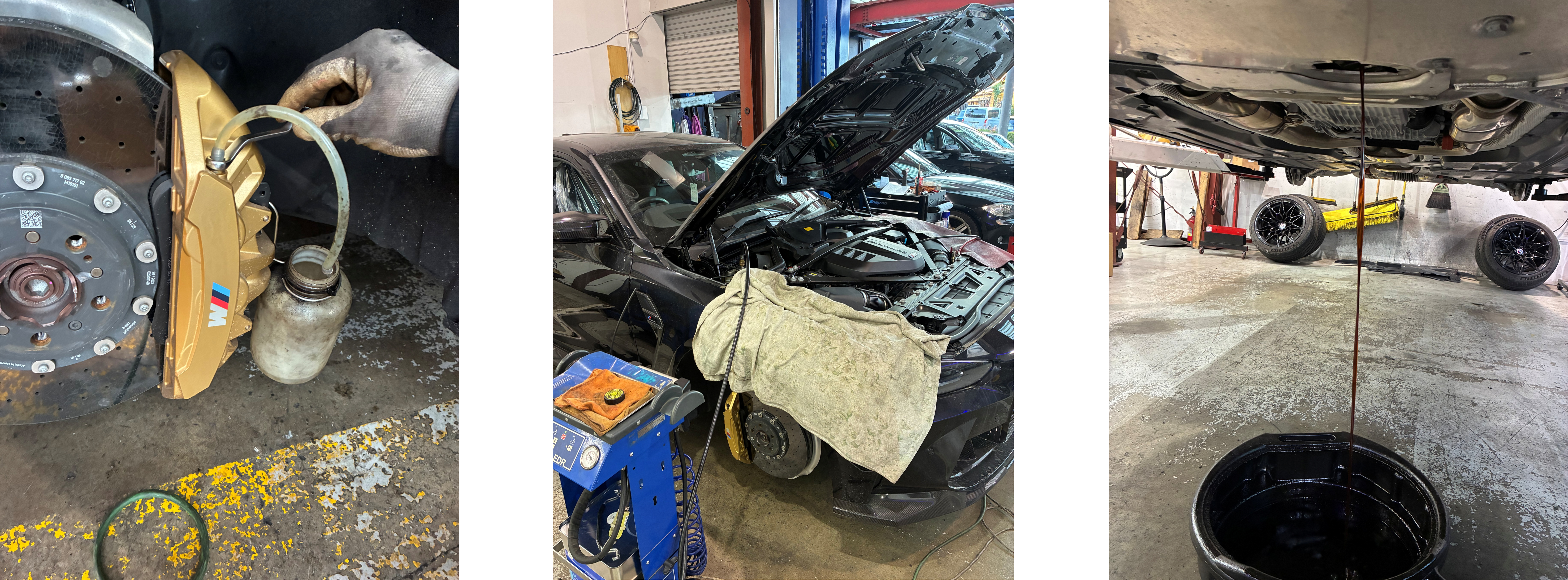 BMW M4 ブレーキフルード交換・エア抜き、エンジンオイル・オイルフィルター交換