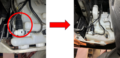 BMW X1　ウォッシャー液