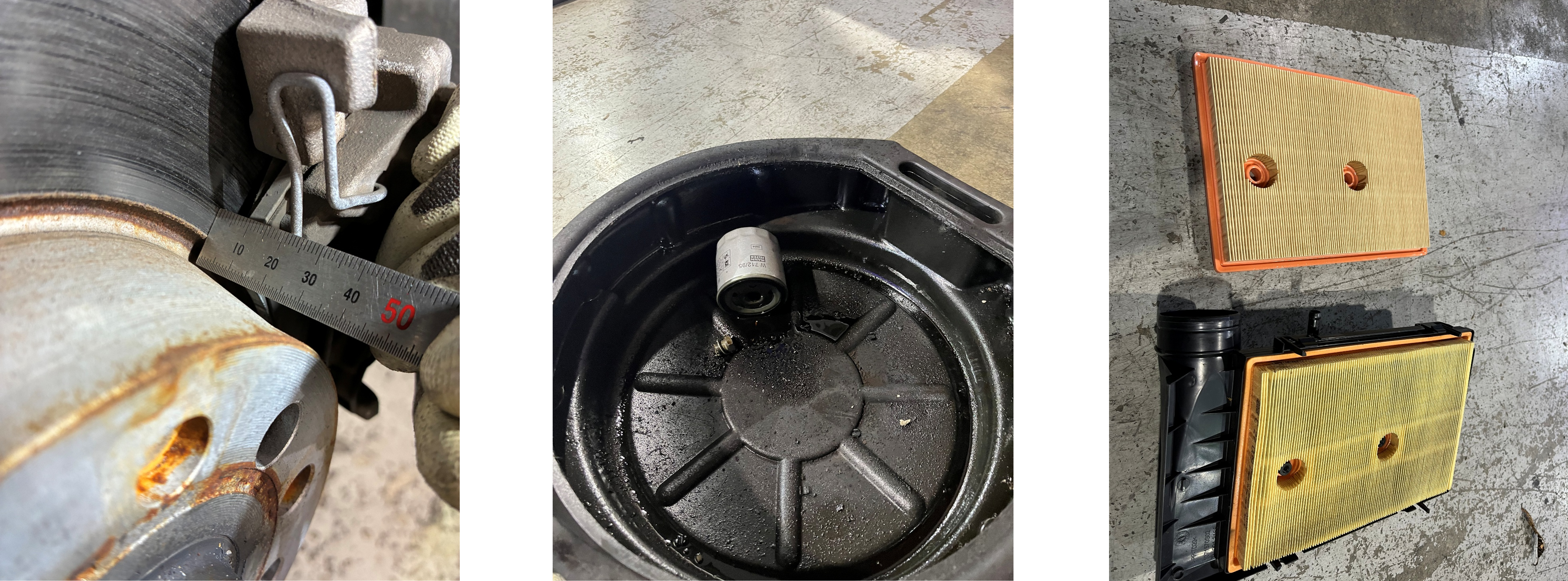 VWゴルフ　作業内容