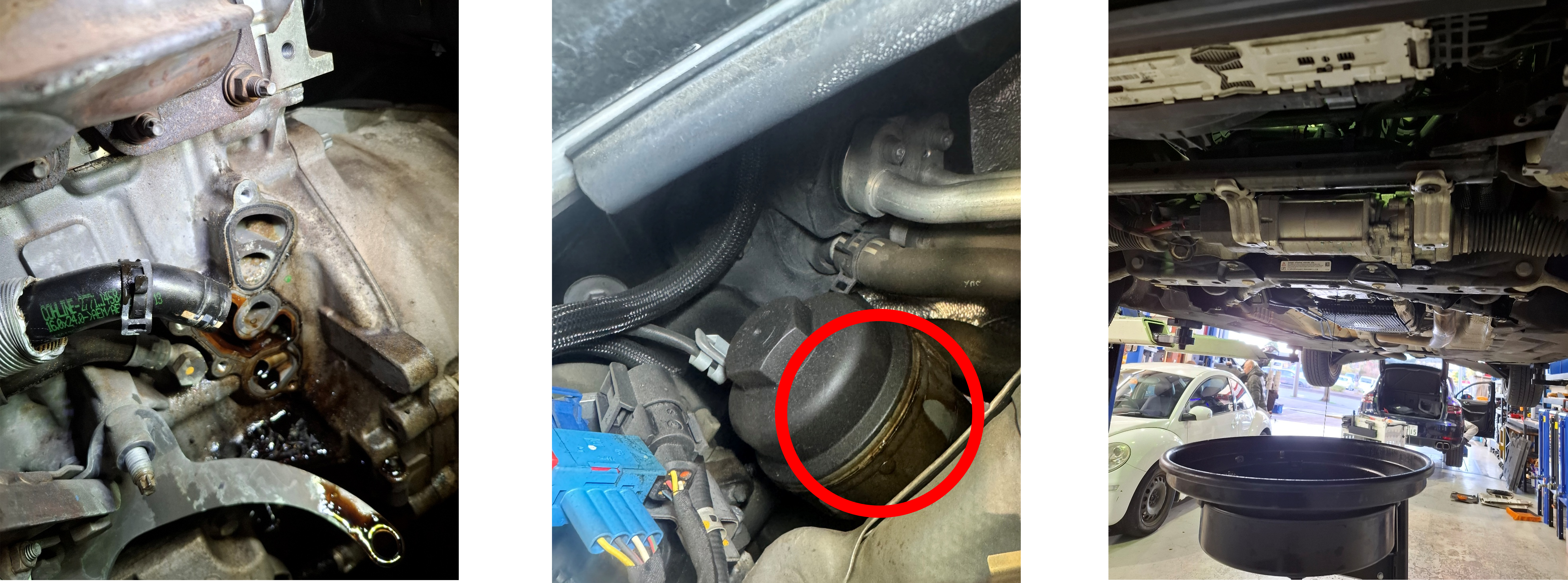 BMW 116i　オイル漏れ