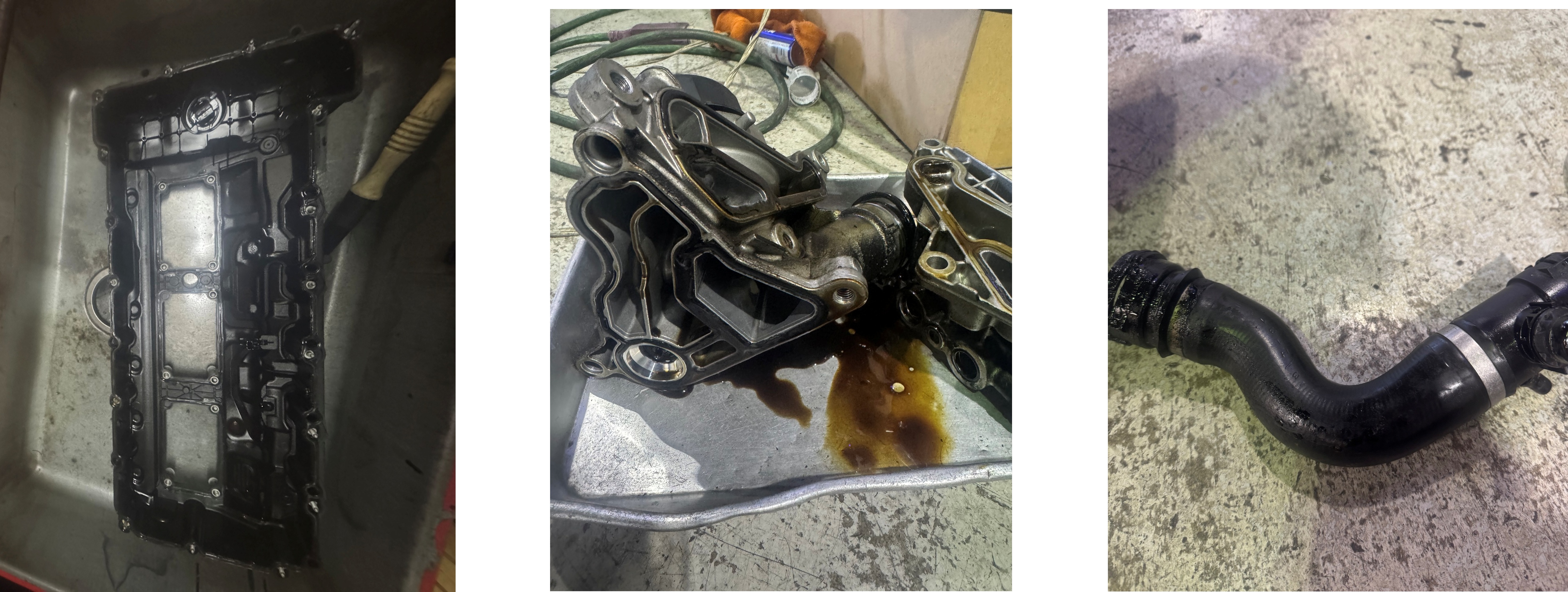 BMW 335GT　ヘッドカバー、オイルフィルターハウジング