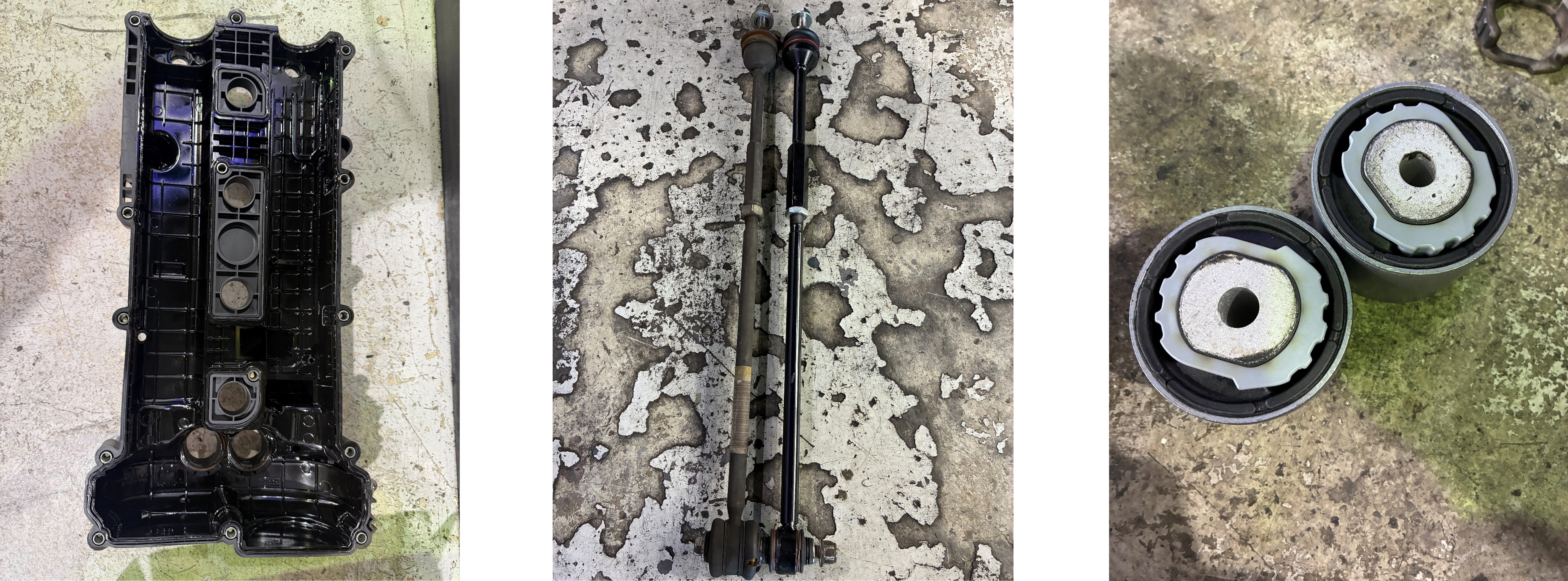 XFガスケット交換、タイロッド交換、コントロールアームブッシュ交換