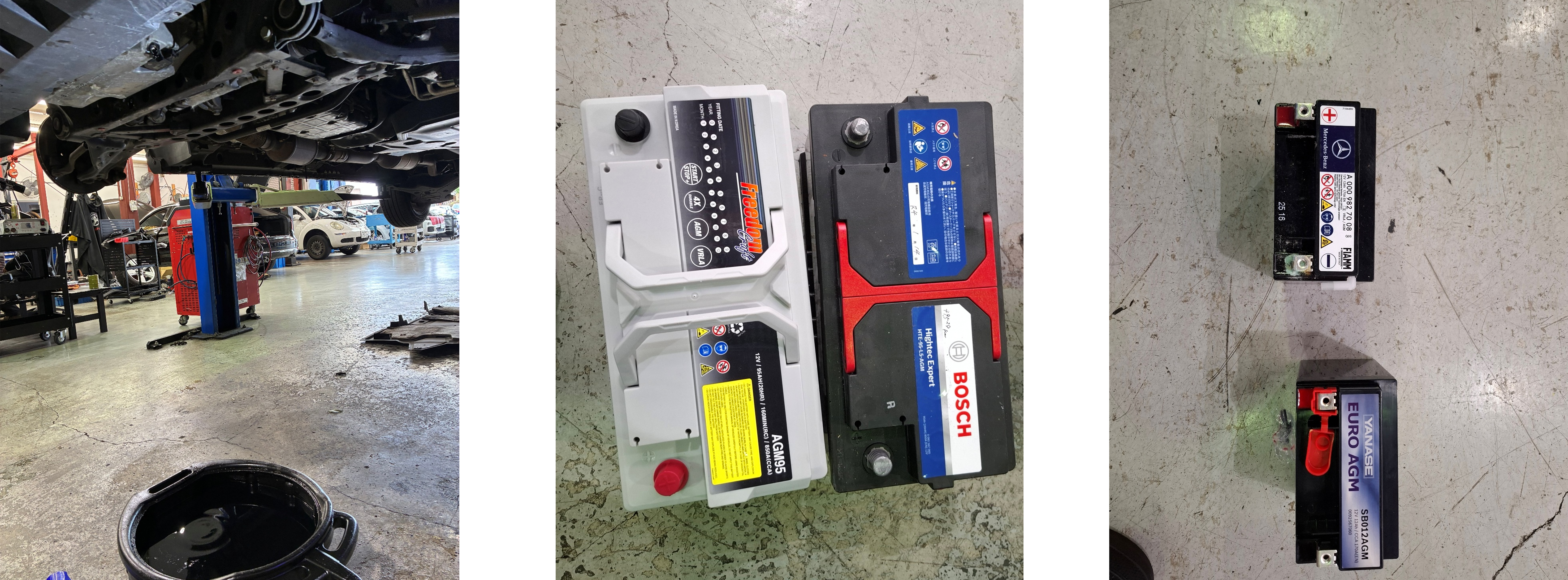 ベンツ　Vクラス　バッテリー交換