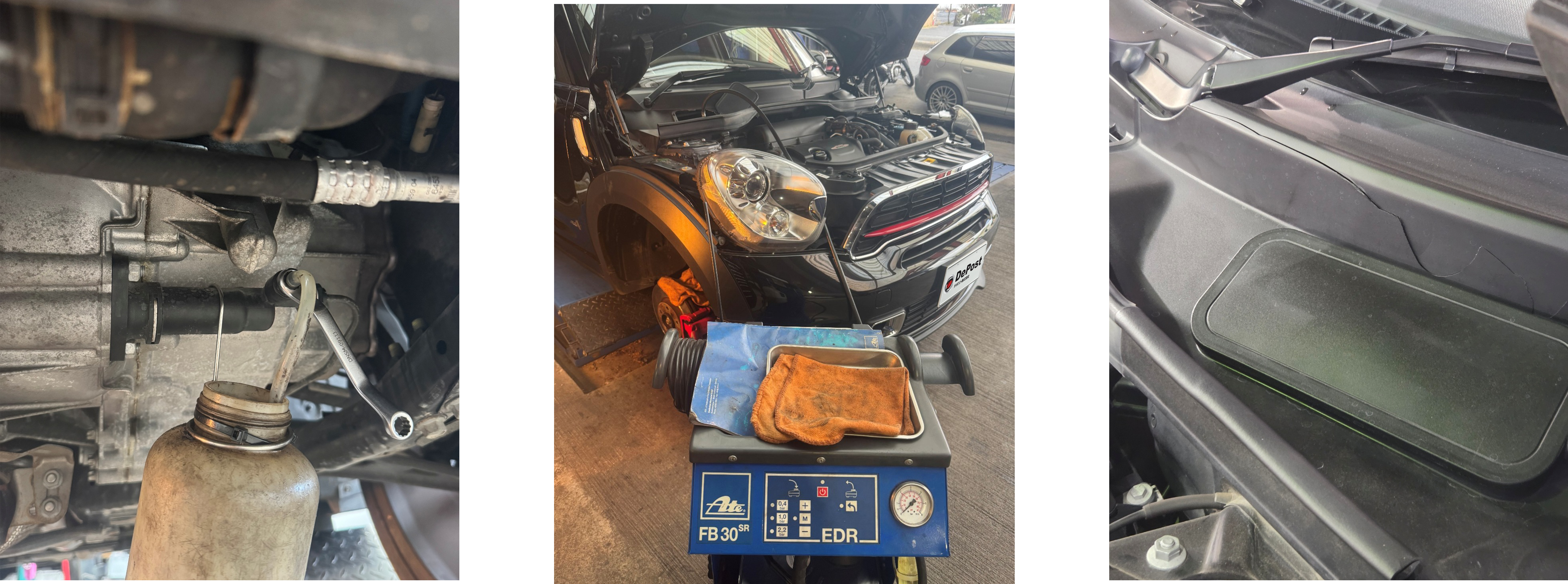 MINIクロスオーバー　ブレーキフルード交換・エア抜き