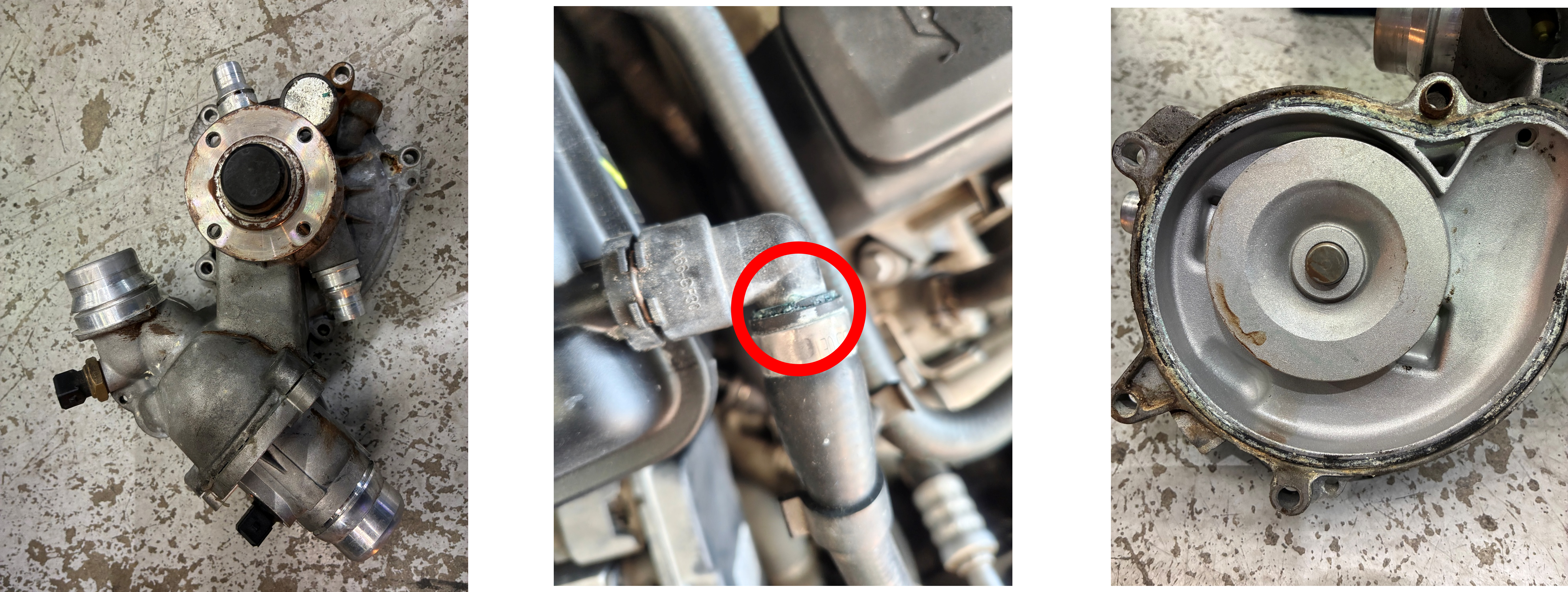 BMW 645Ci　水漏れ