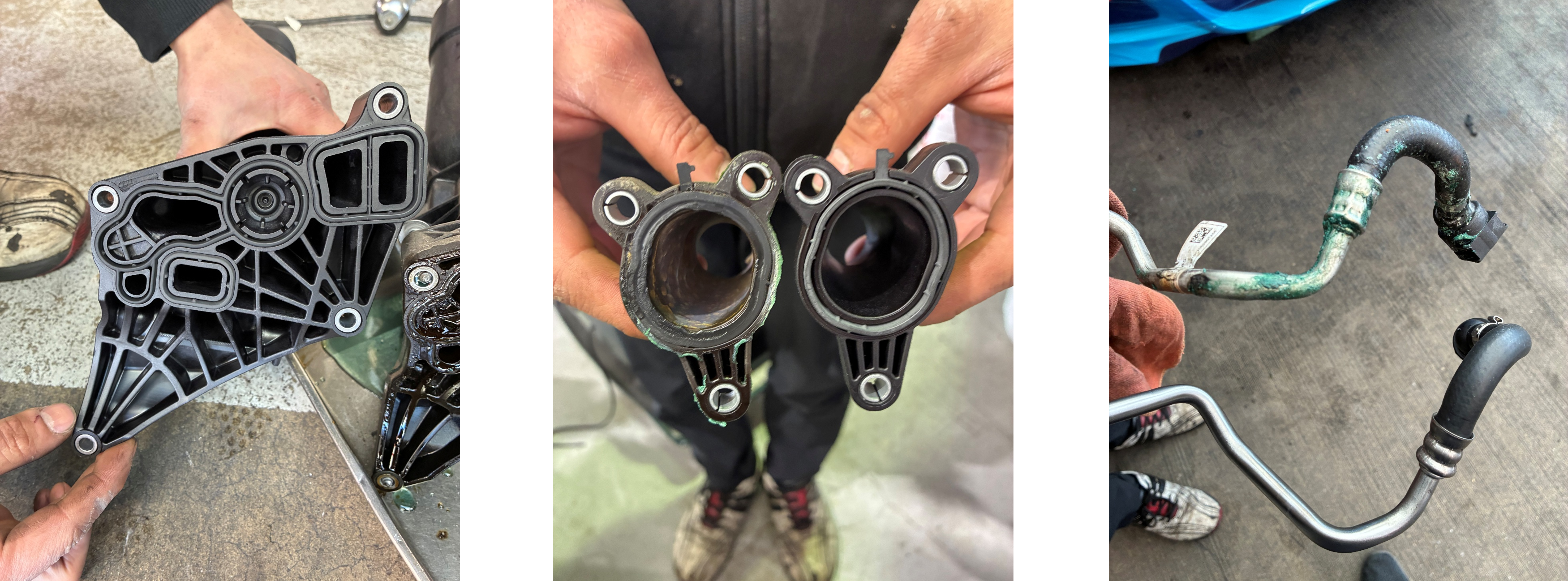 320オイルフィルターハウジング・ホース交換