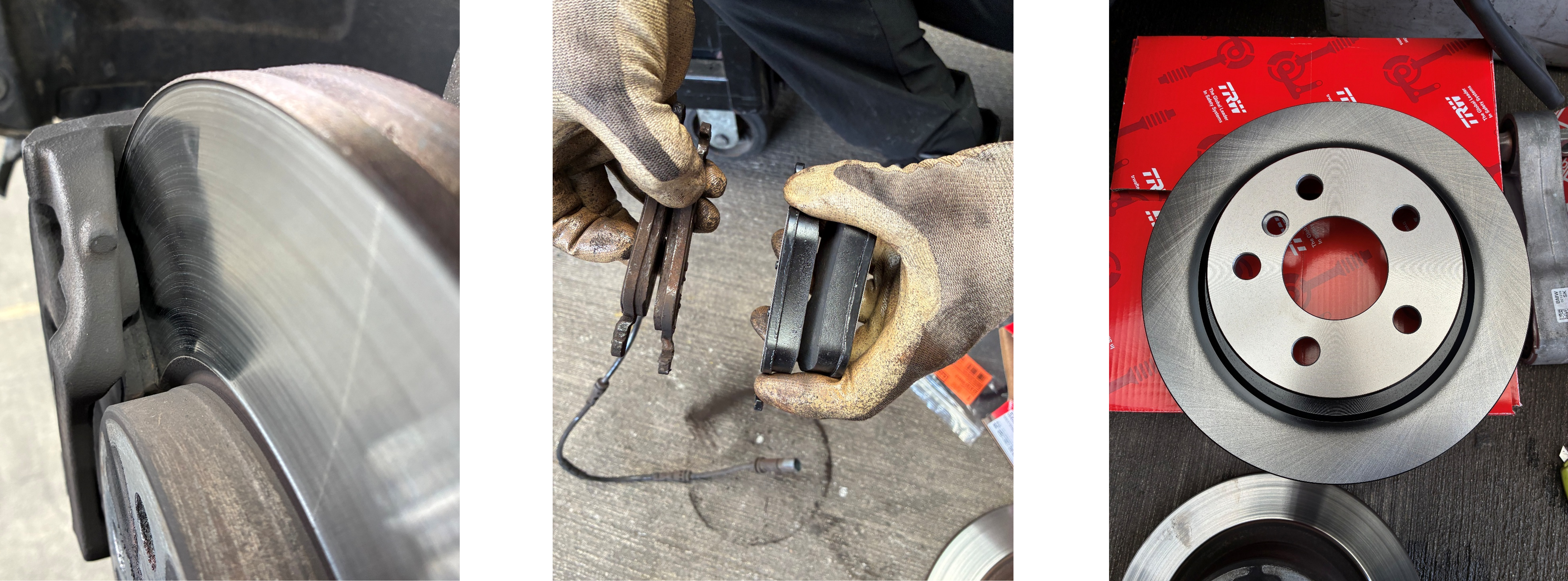 218iブレーキパッド交換、ディスクローター交換