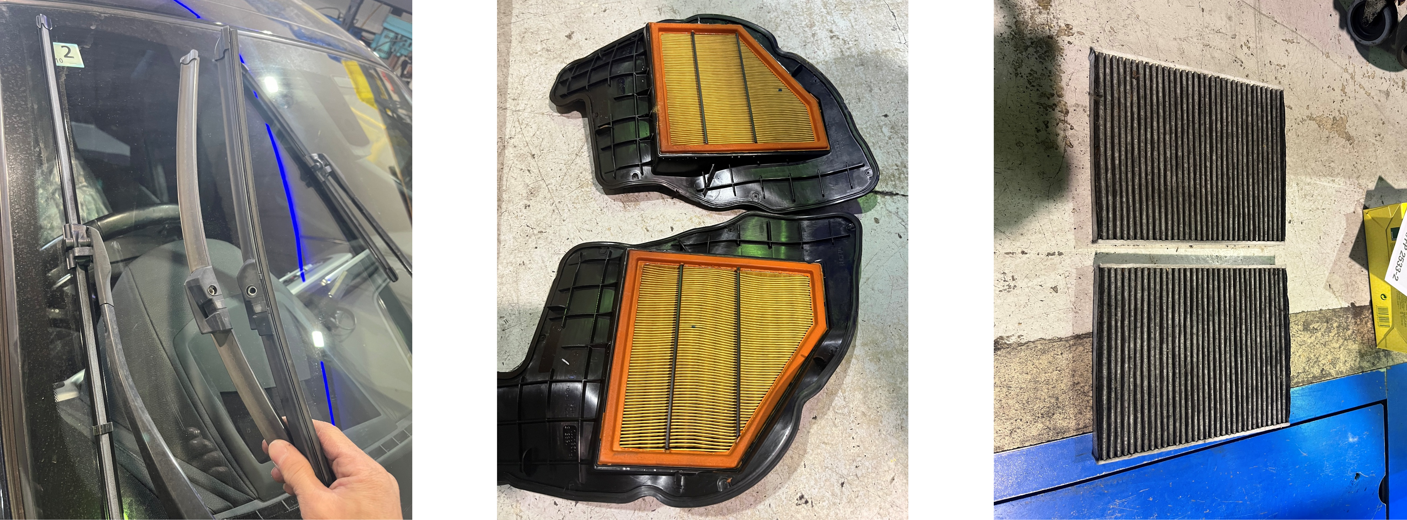 650iワイパーブレード交換、エアコンフィルター交換