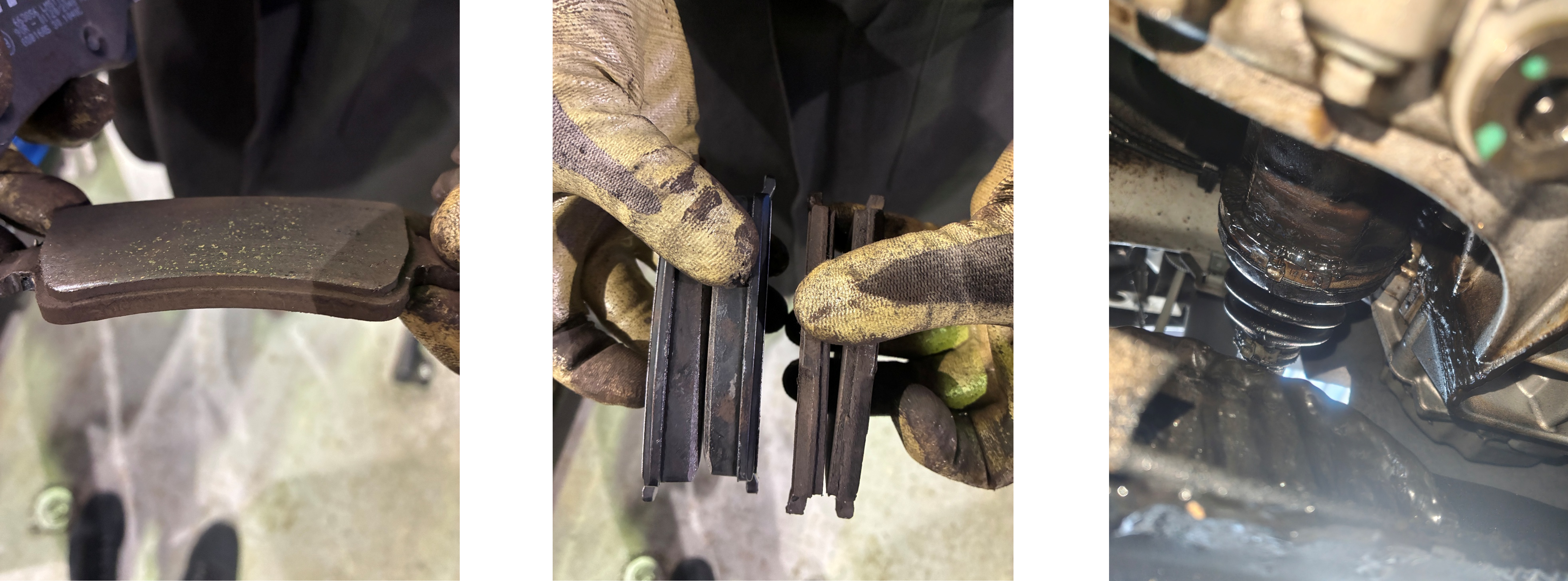 V60ブレーキパッド交換、ドライブシャフトブーツ交換