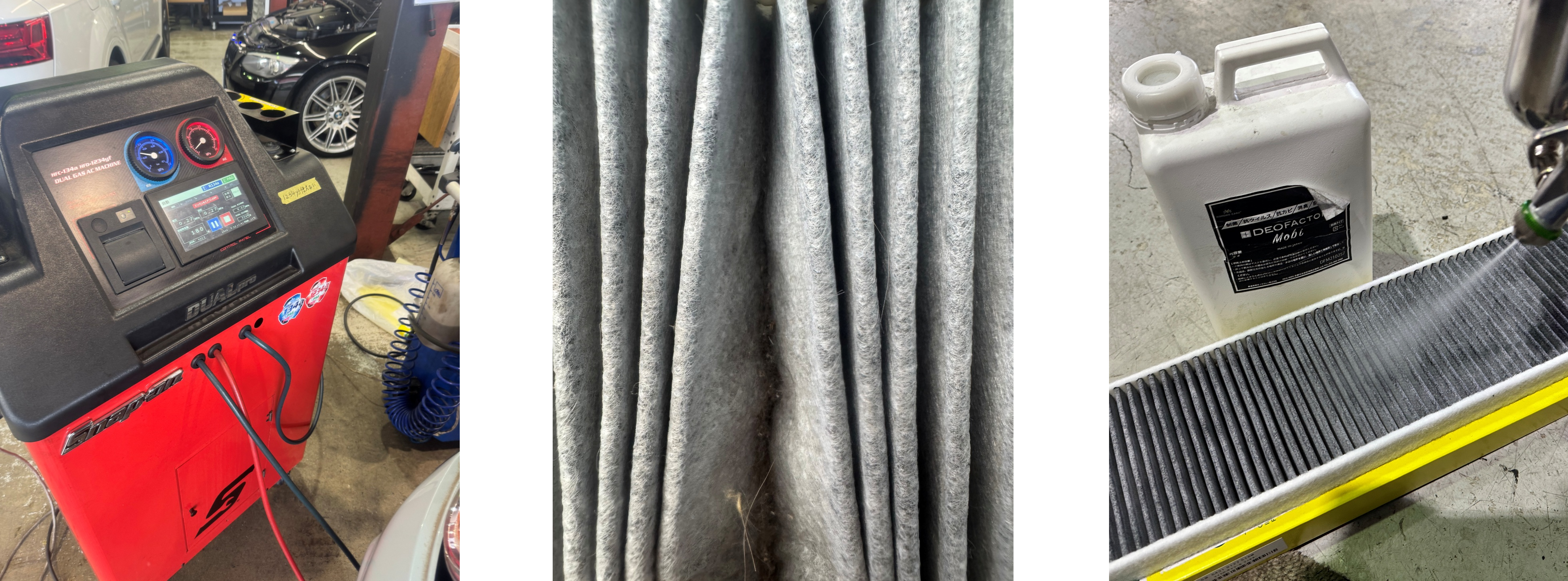 MINIエアコンラインドライ洗浄、エアコンフィルター交換