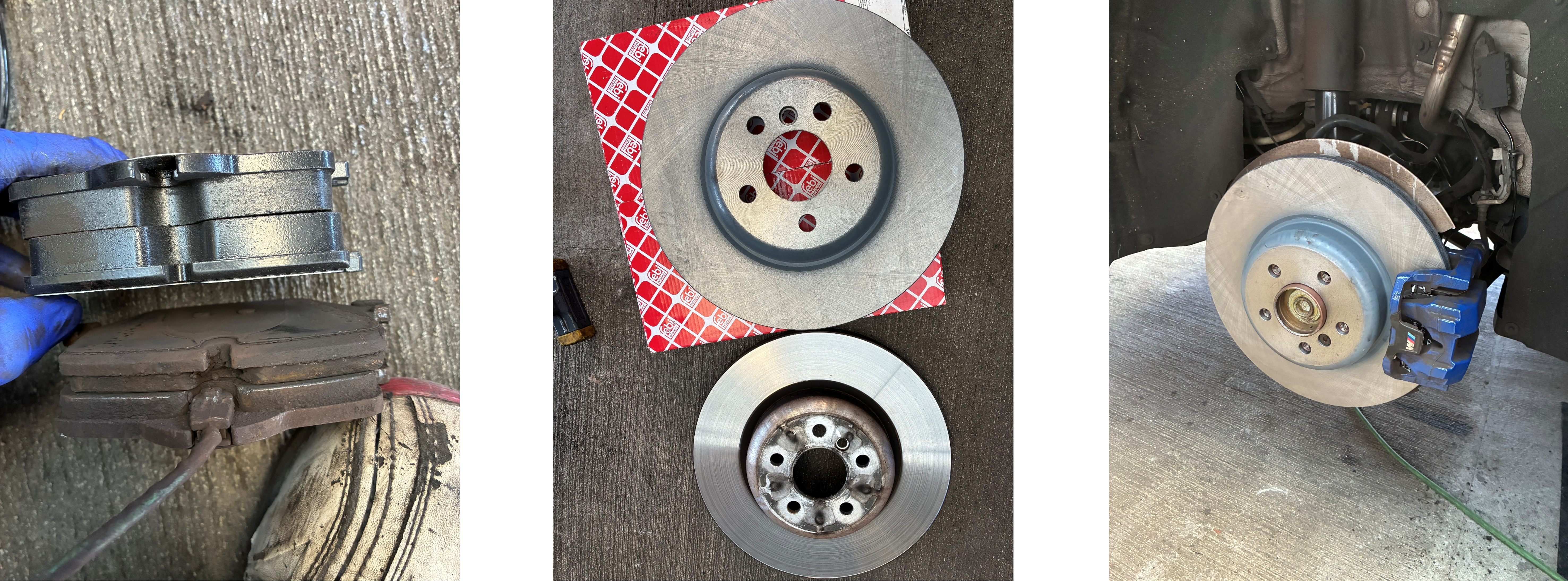 Z4ブレーキパッド交換、ディスクローター交換