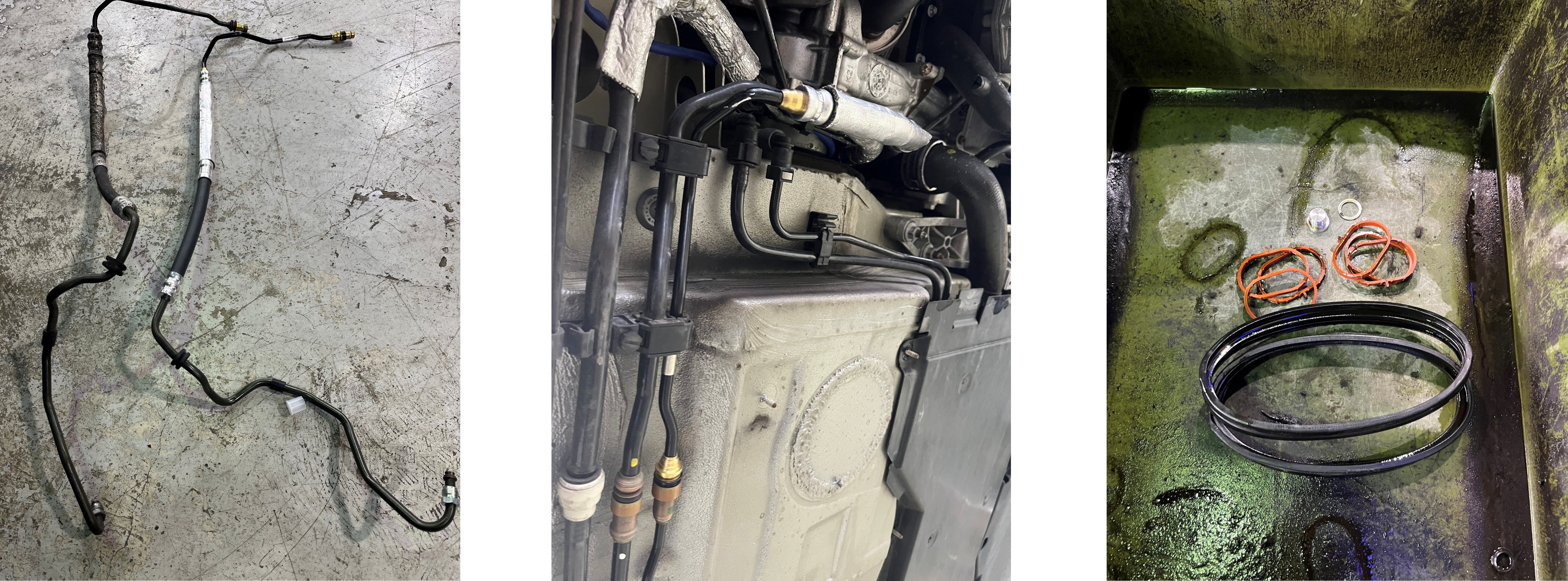 ケイマンパワステホース交換、Oリング交換