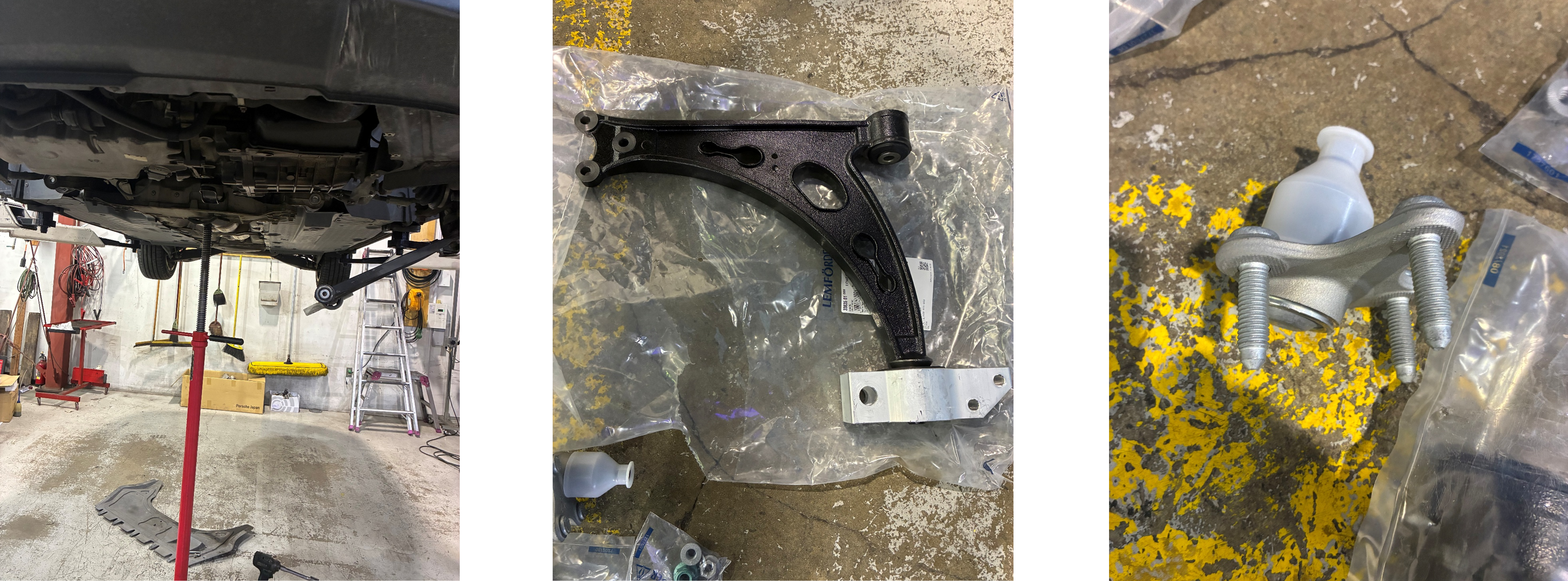 A3ロアアーム交換、ボールジョイント交換