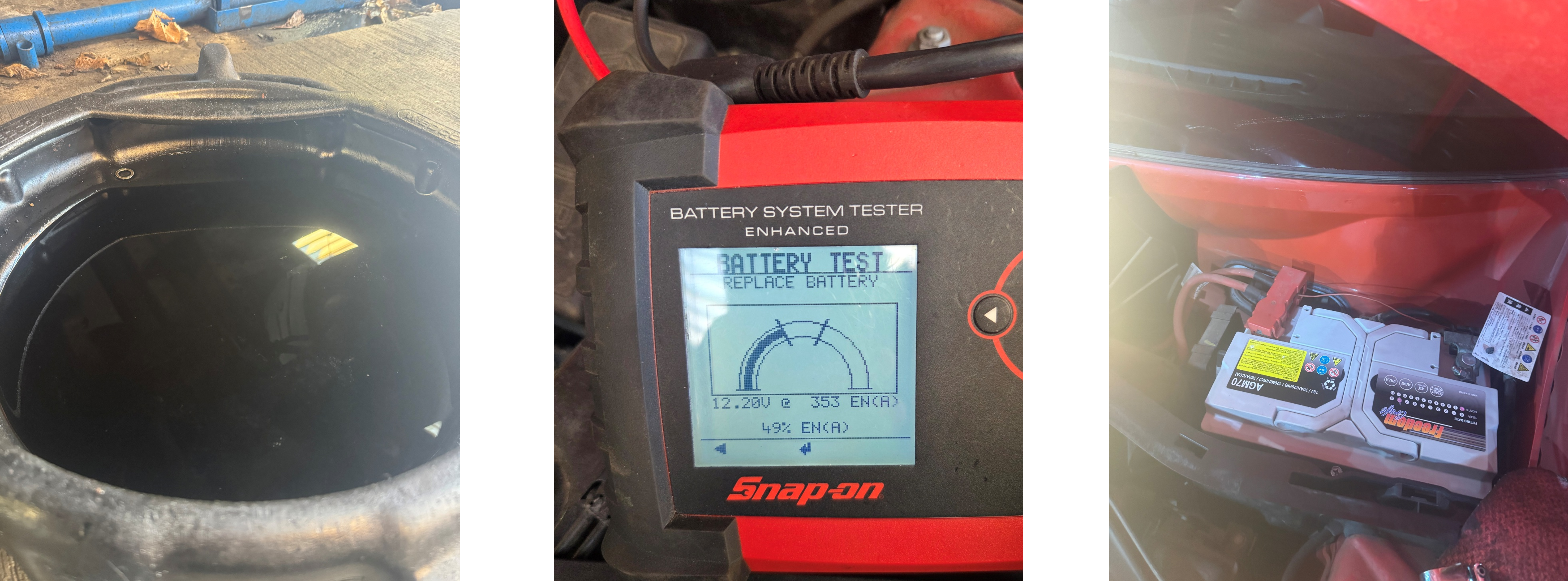 クロスオーバーエンジンオイル交換、バッテリー補充電