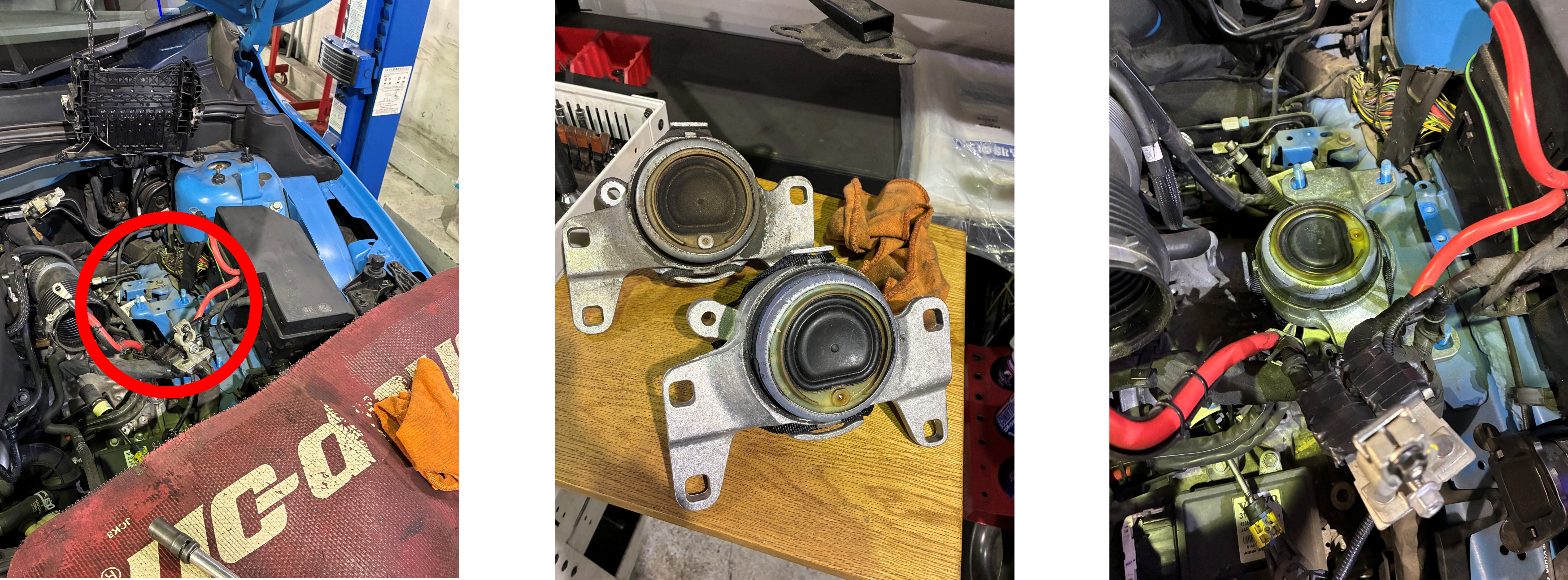 V40エンジンマウント交換