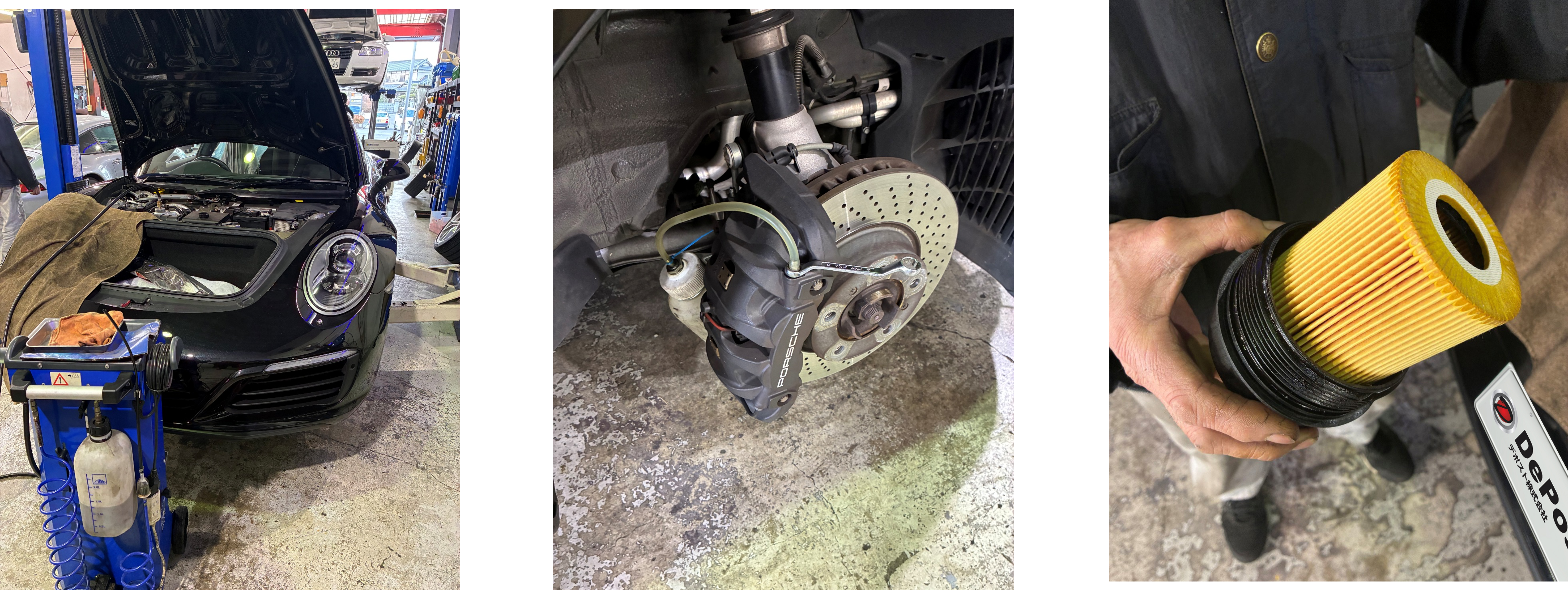 991ブレーキフルード交換・エア抜き、エンジンオイル・オイルフィルター交換