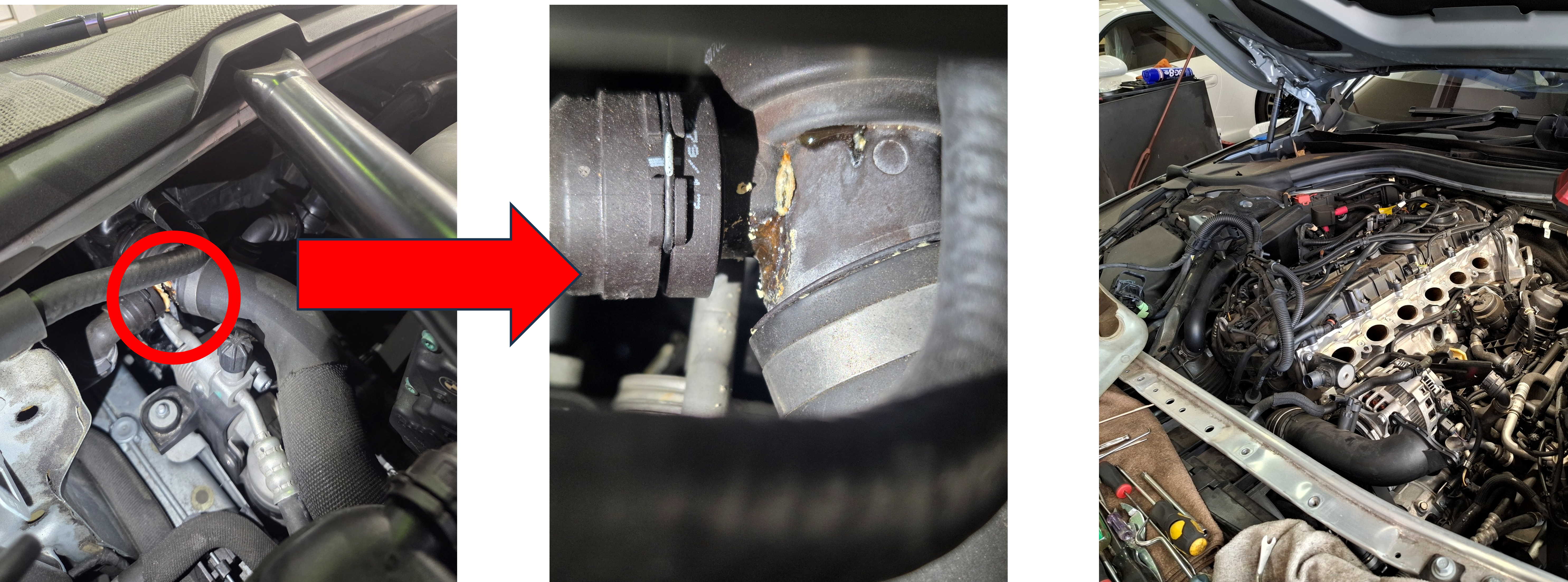 740i点検、インマニ脱着