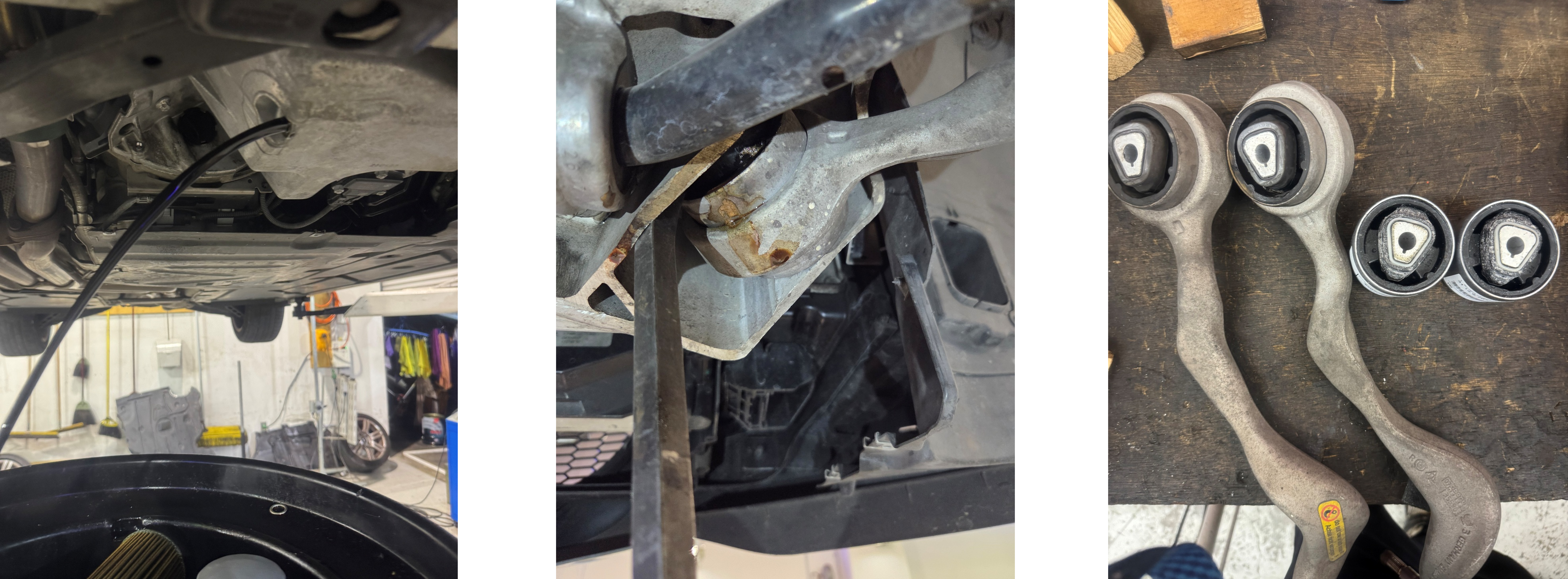 325iエンジンオイル・オイルフィルター交換、プルストラットブッシュ交換