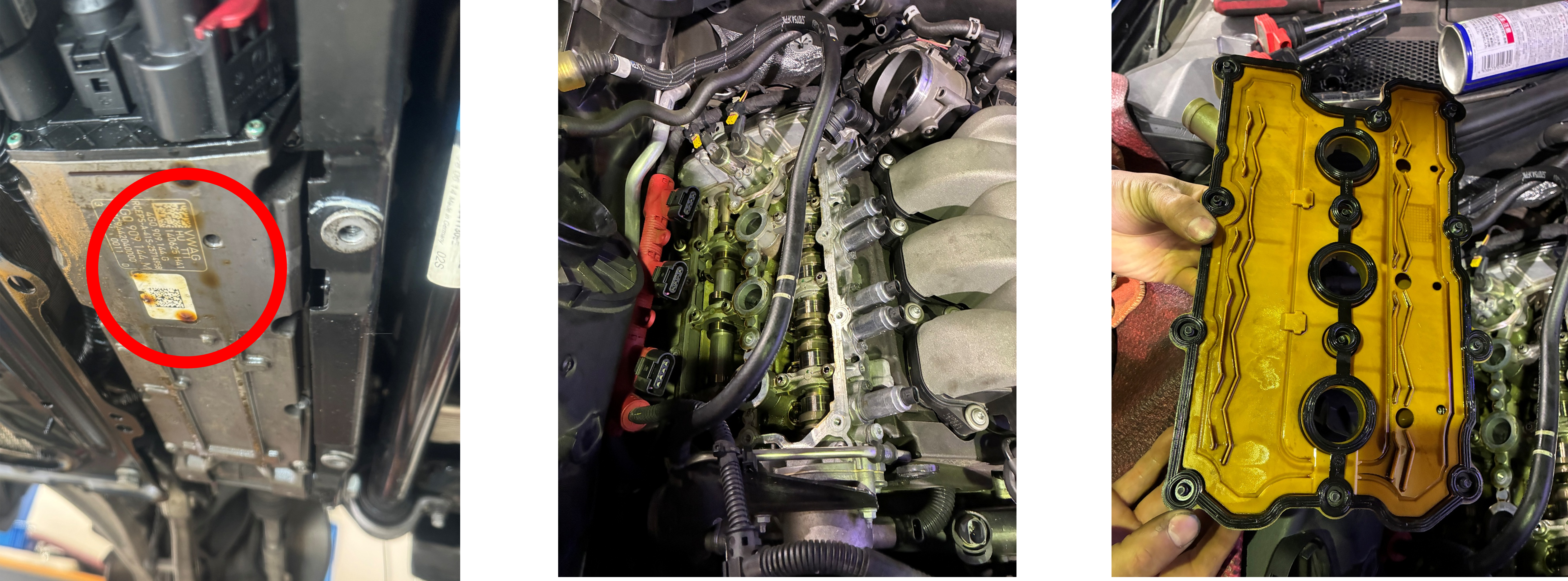 A6アバントオイル漏れ