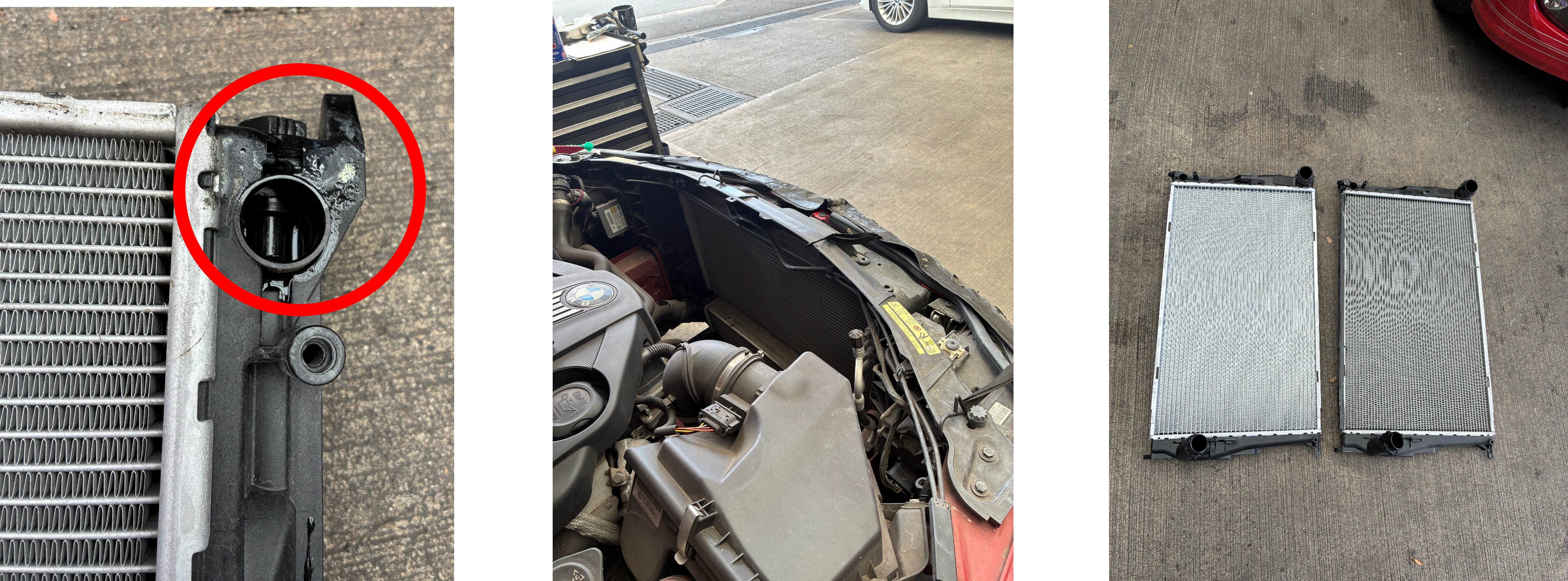 アルピナラジエーター交換