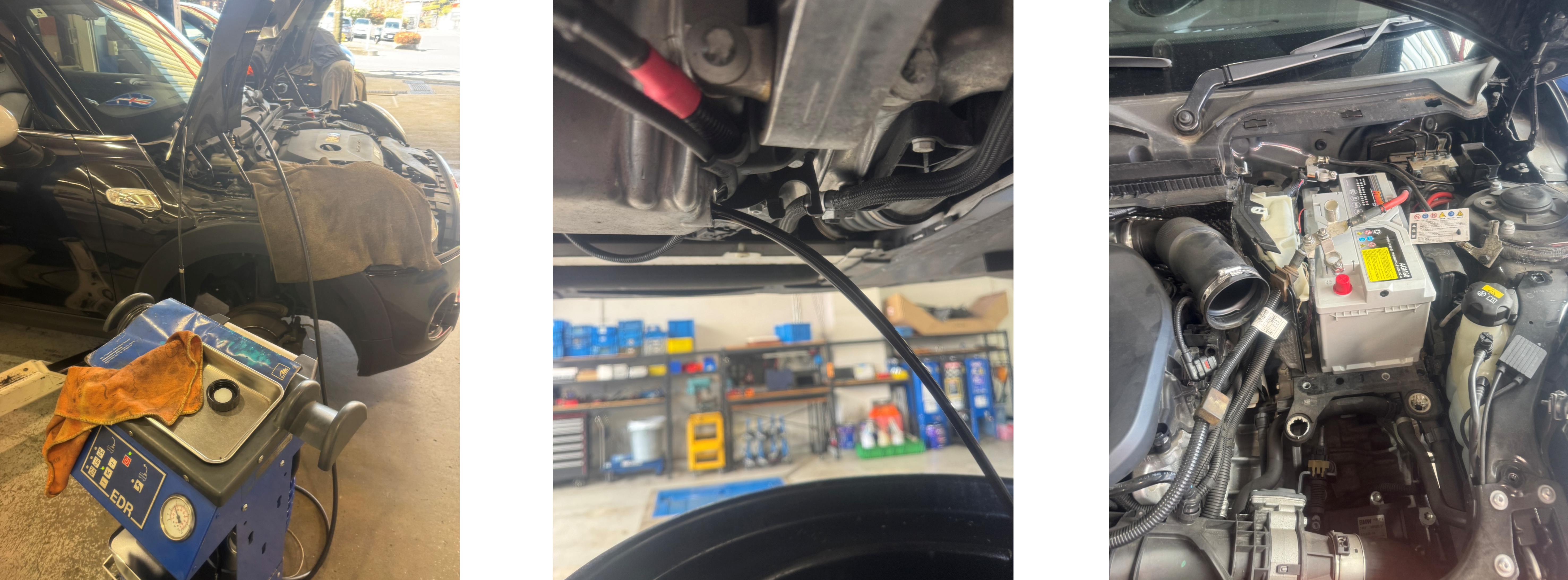 MINIエンジンオイル・オイルフィルター交換、バッテリー交換