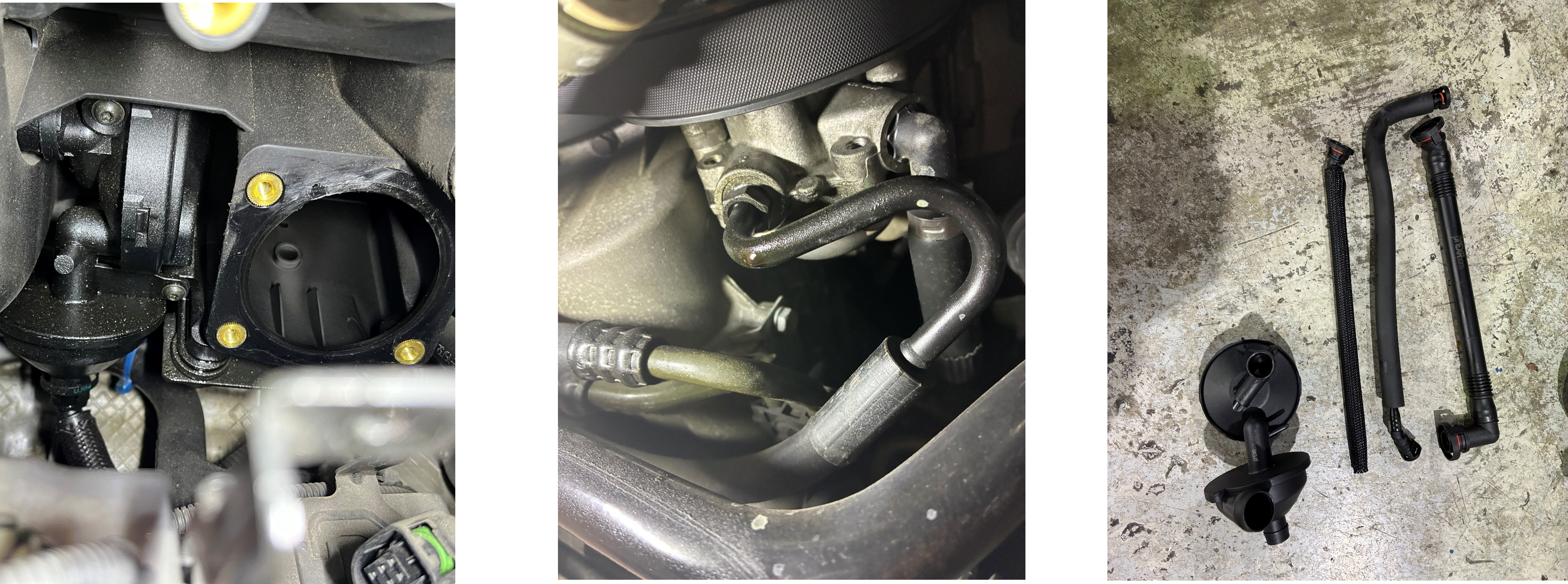 330Ciブローバイホース交換