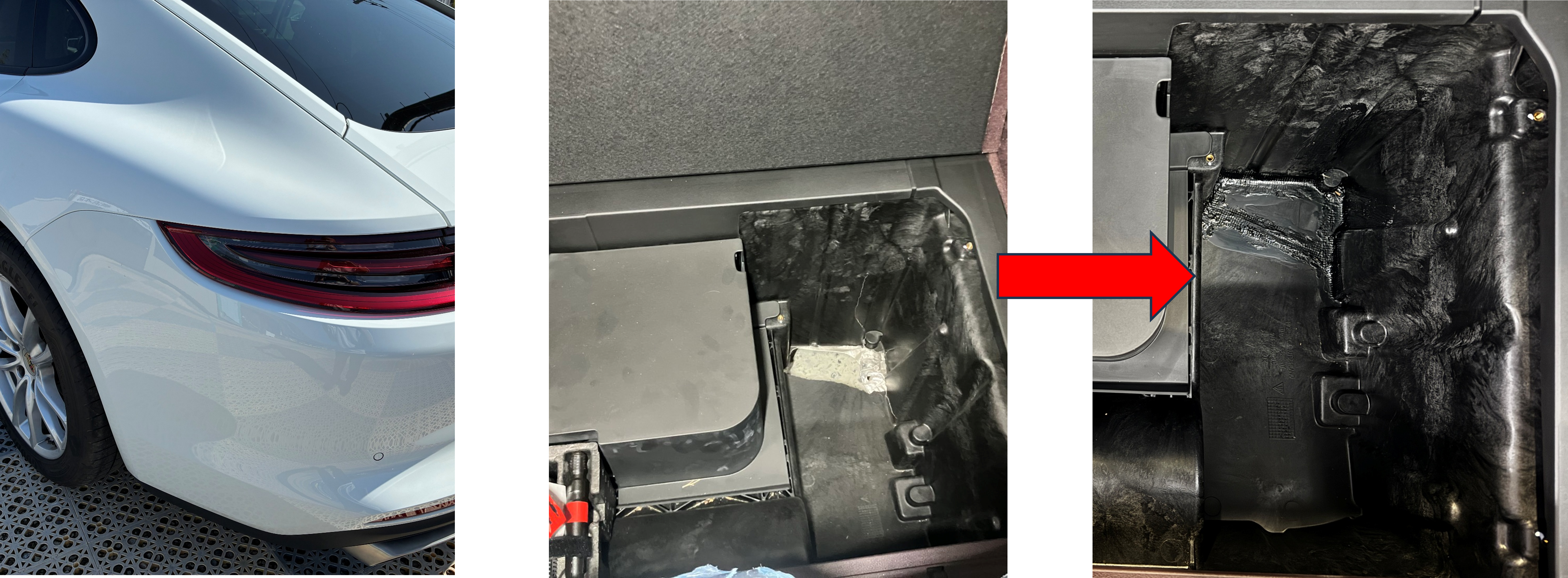 パナメーラトランクルーム修繕