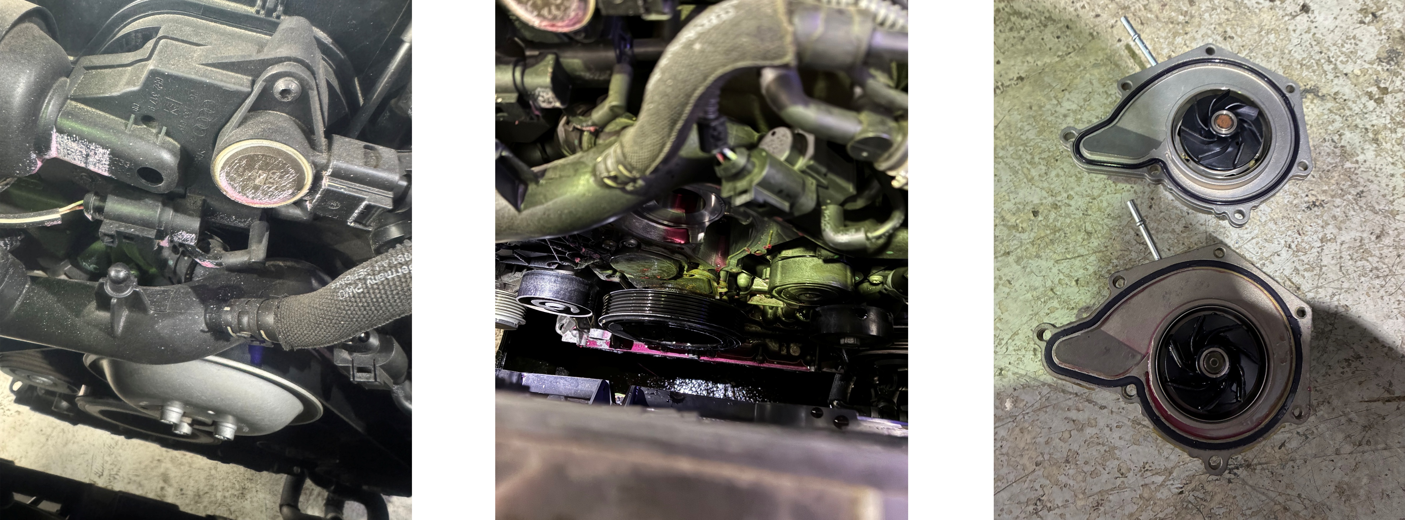 A6アバント冷却水漏れ