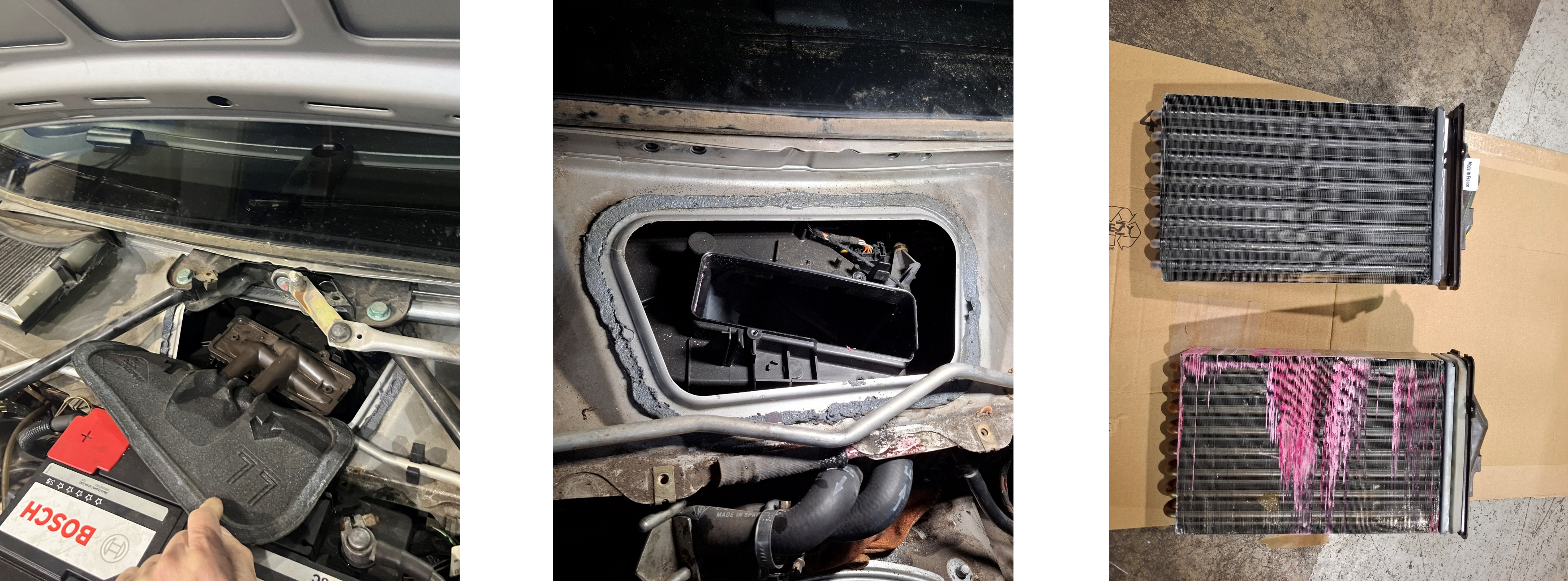 ボクスターヒーターコア、ヒートエクスチェンジャー交換