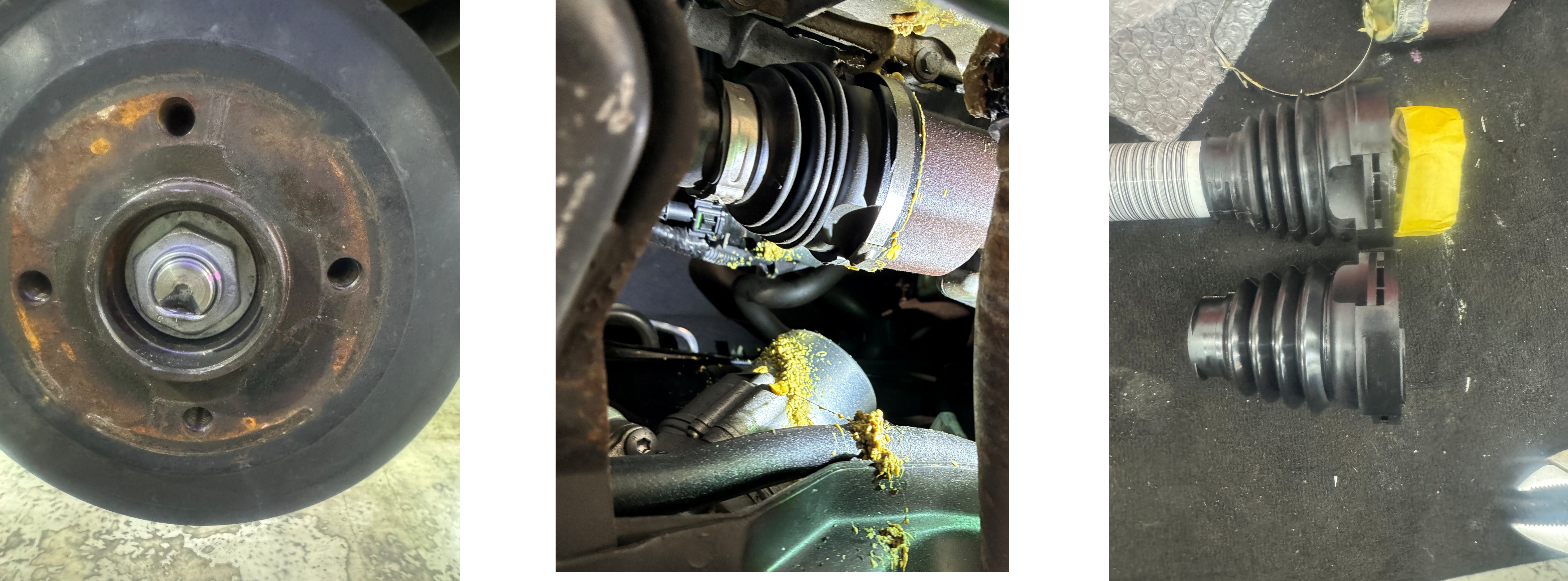 C4ドライブシャフトブーツ交換