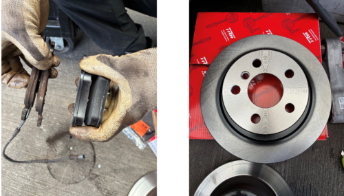 BMW ブレーキパッドとディスクローター