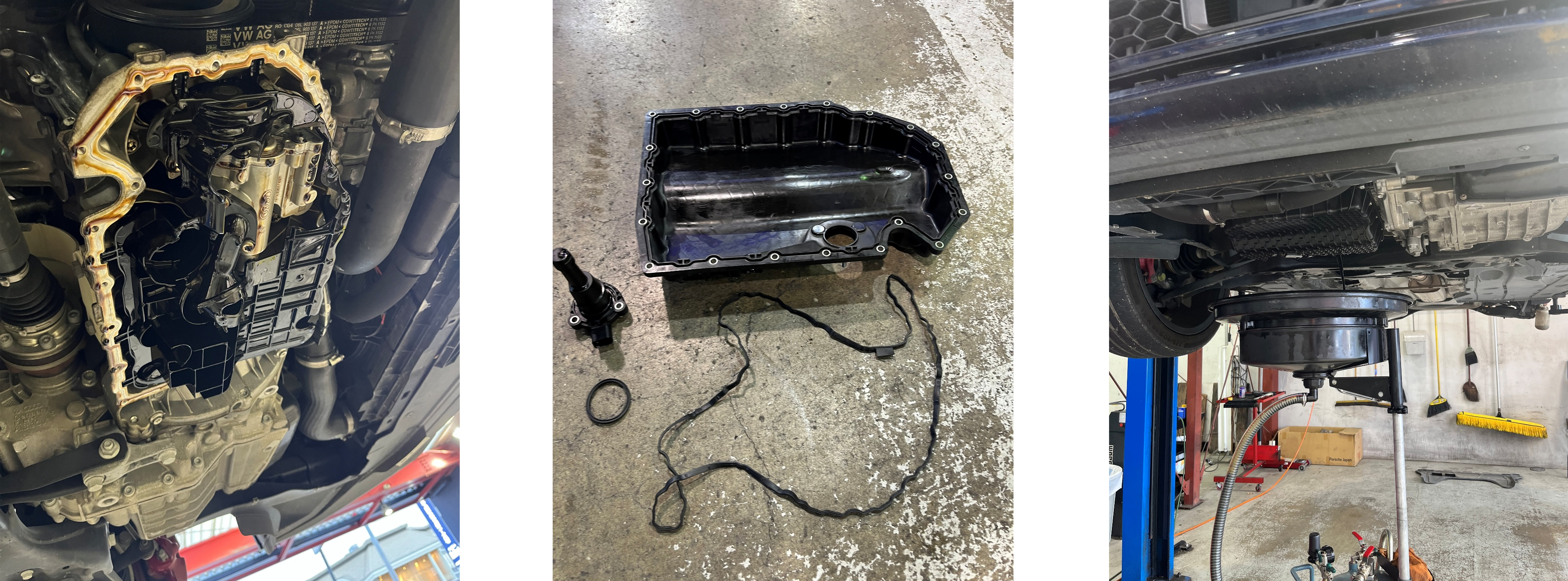 ゴルフオイルパンガスケット交換、エンジンオイル・オイルフィルター交換