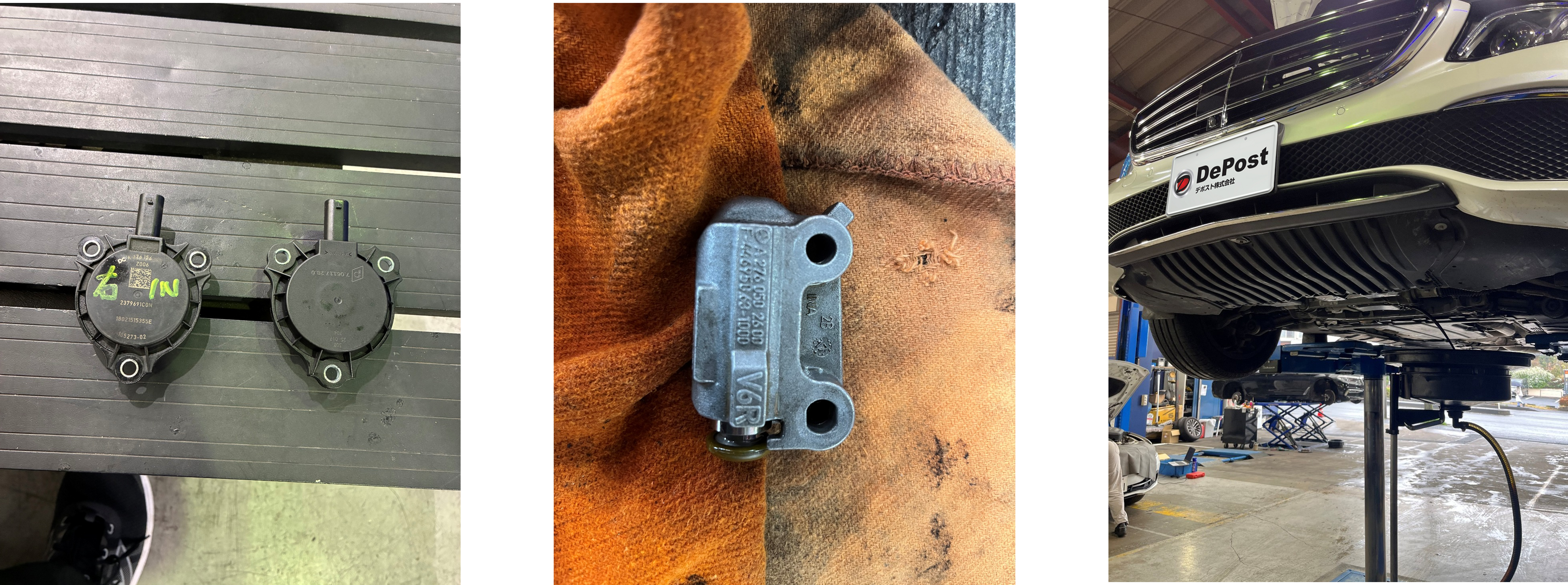 E400ソレノイド交換、エンジンオイル・オイルフィルター交換