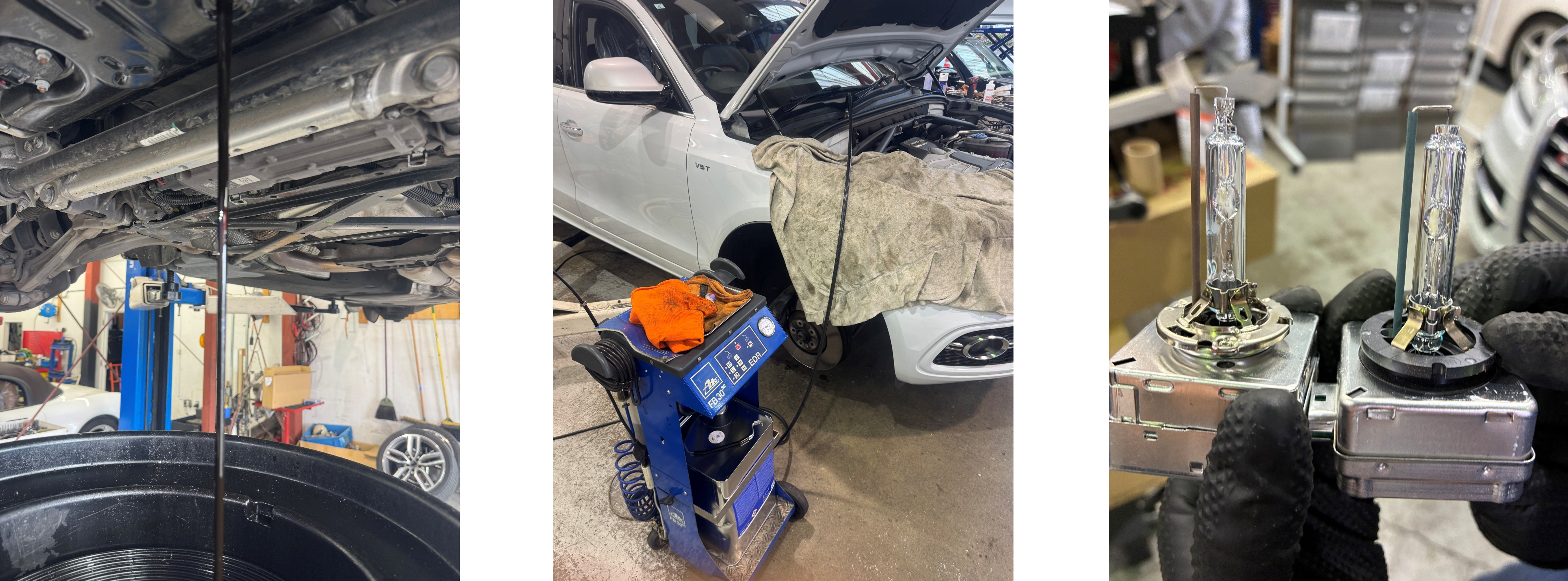 SQ5定期整備、ランプ交換